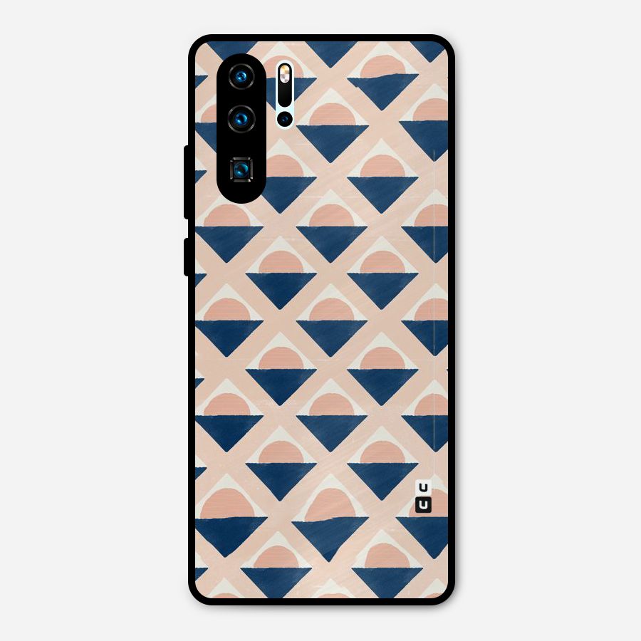 Diamond Circle Pattern Metal Back Case for Huawei P30 Pro