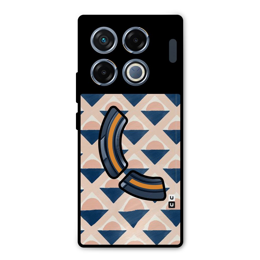 Diamond Circle Pattern Metal Back Case for Infinix GT 20 Pro