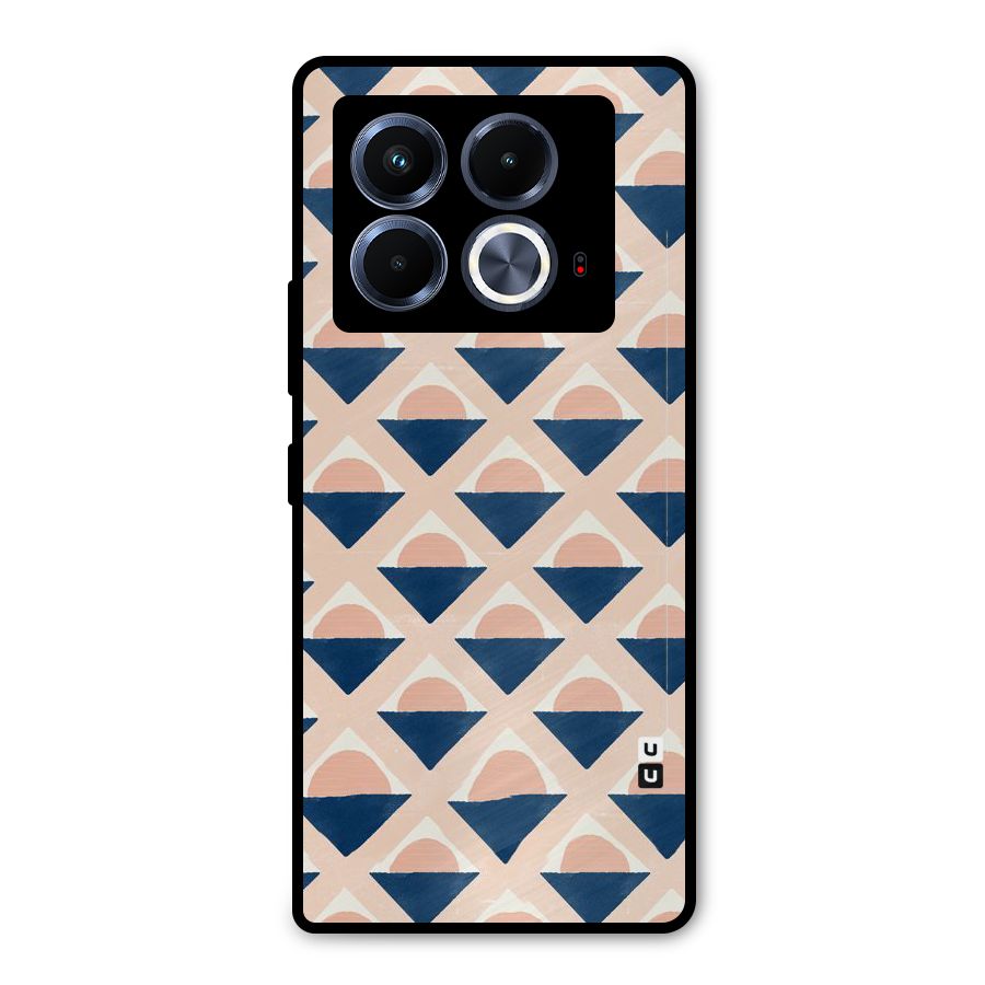 Diamond Circle Pattern Metal Back Case for Infinix Note 40 5G