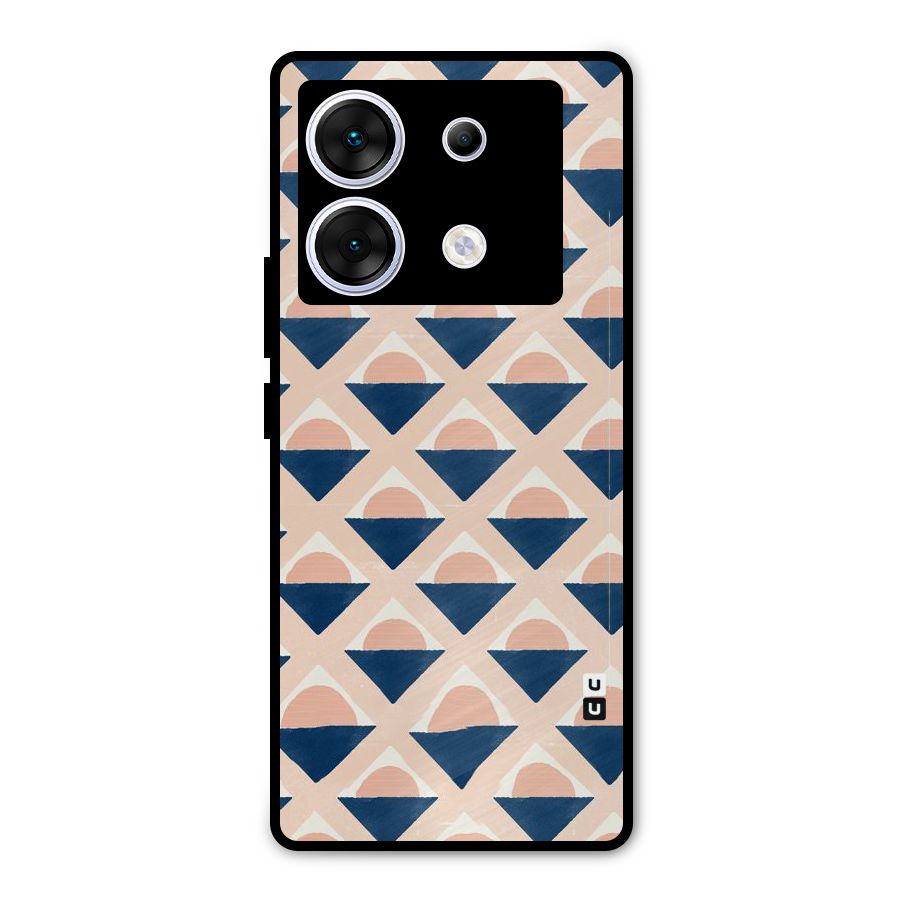 Diamond Circle Pattern Metal Back Case for Infinix Zero 30 5G