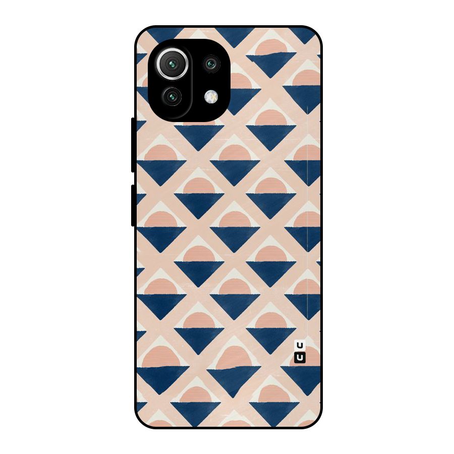 Diamond Circle Pattern Metal Back Case for Mi 11 Lite NE 5G