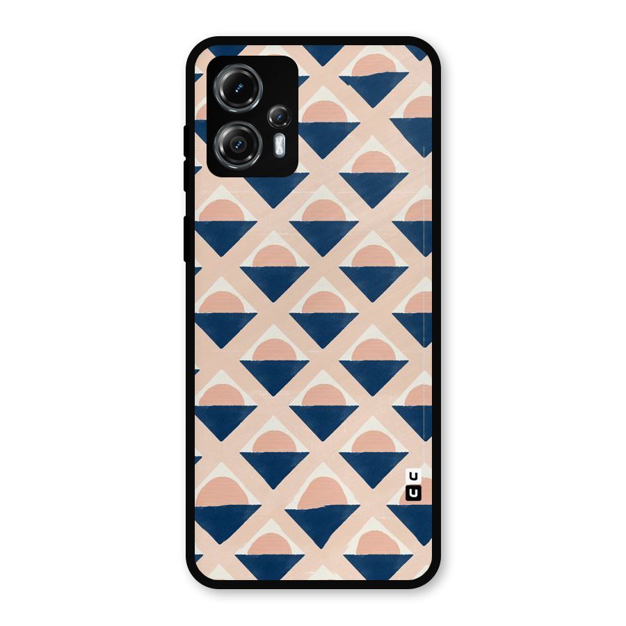 Diamond Circle Pattern Metal Back Case for Moto G13