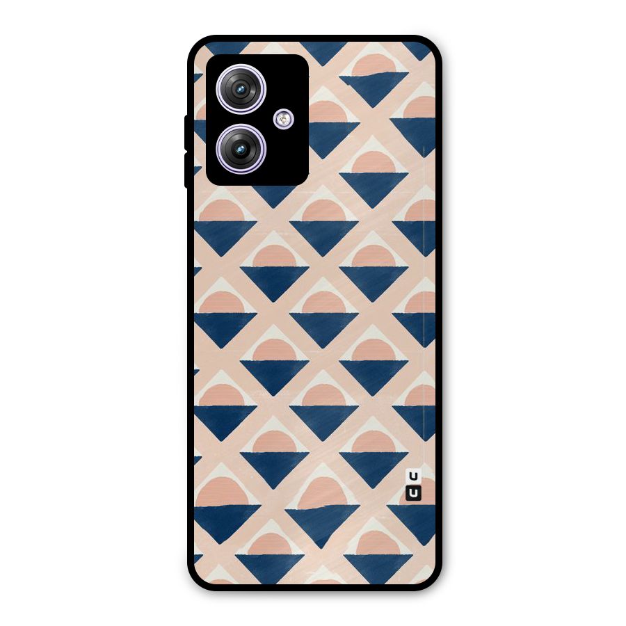 Diamond Circle Pattern Metal Back Case for Moto G64