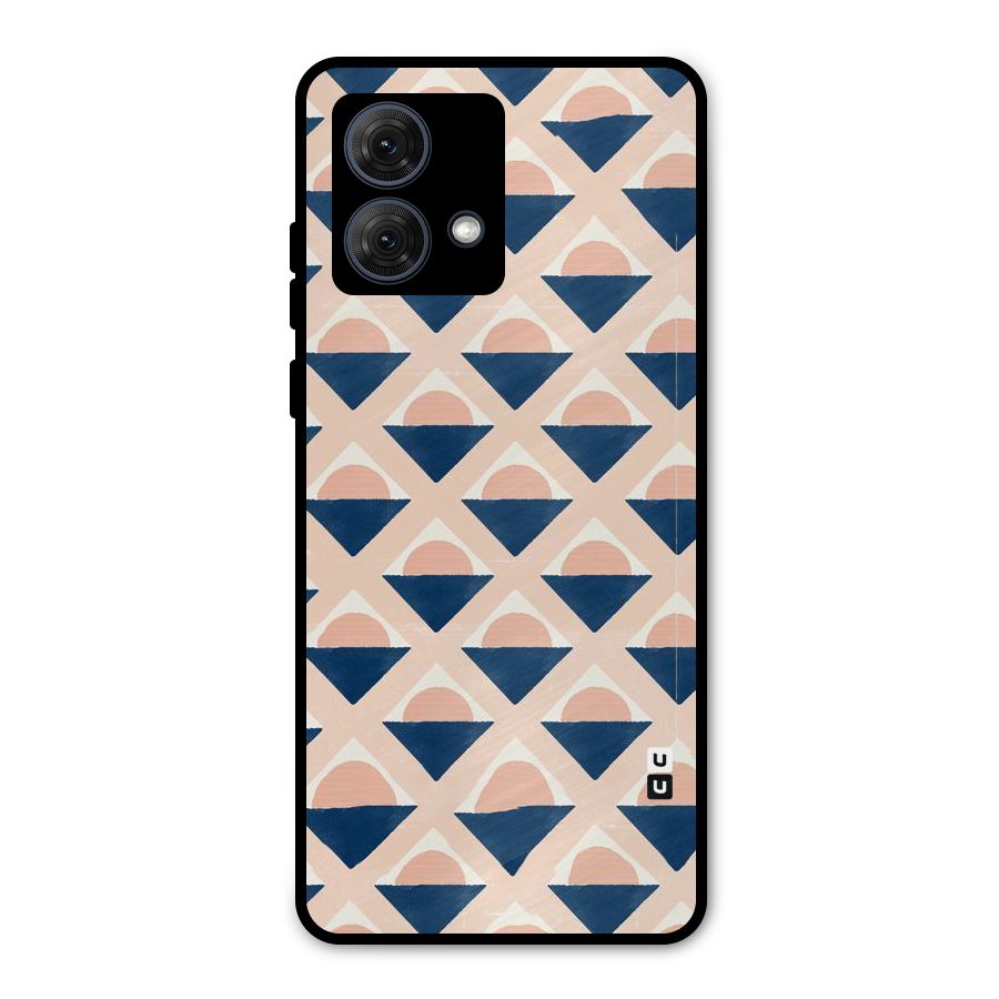 Diamond Circle Pattern Metal Back Case for Moto G84