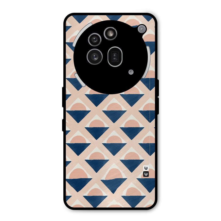 Diamond Circle Pattern Metal Back Case for Nothing Phone 3a Pro