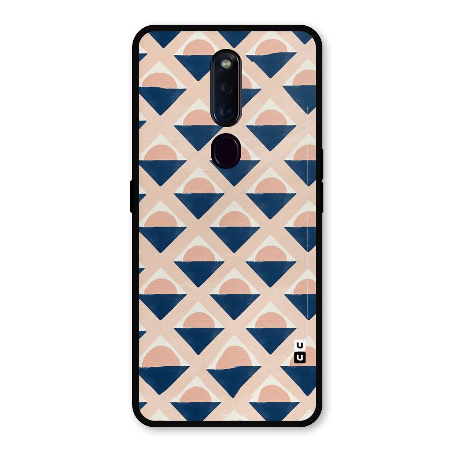 Diamond Circle Pattern Metal Back Case for Oppo F11 Pro