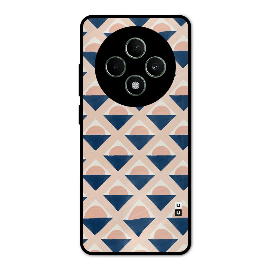 Diamond Circle Pattern Metal Back Case for Oppo F27