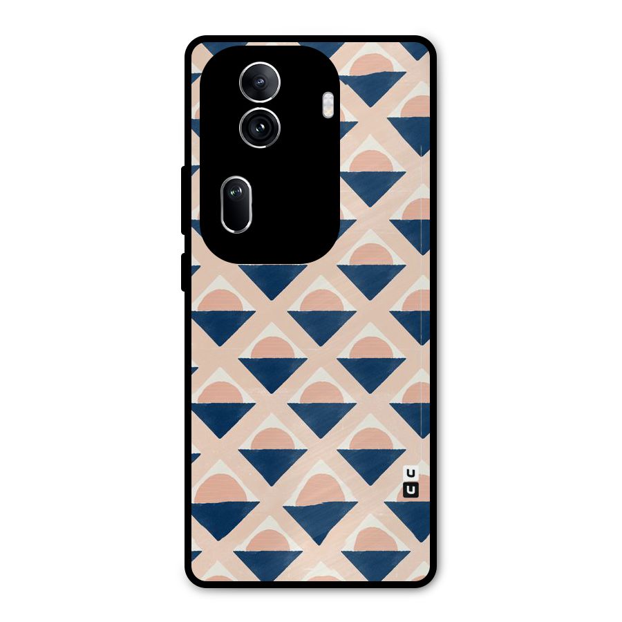 Diamond Circle Pattern Metal Back Case for Oppo Reno11 Pro 5G