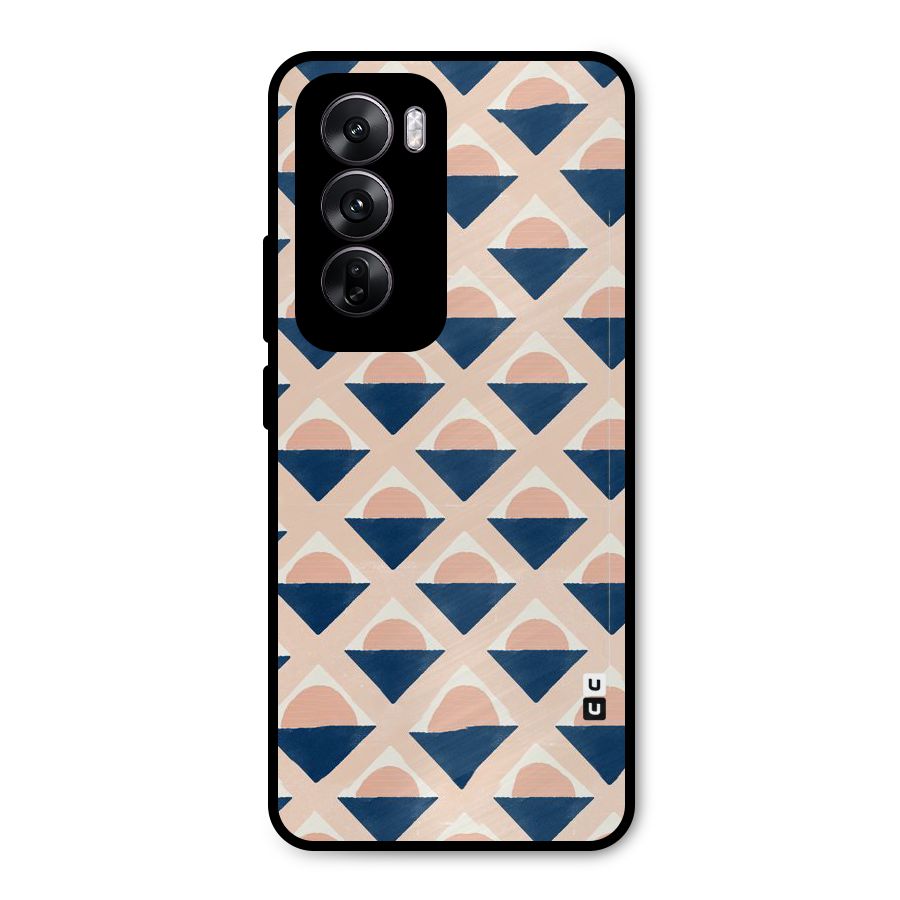 Diamond Circle Pattern Metal Back Case for Oppo Reno12