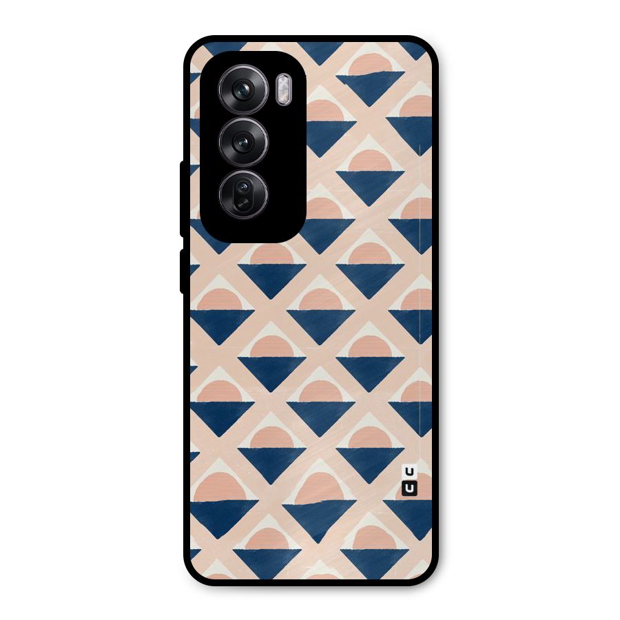 Diamond Circle Pattern Metal Back Case for Oppo Reno12 Pro