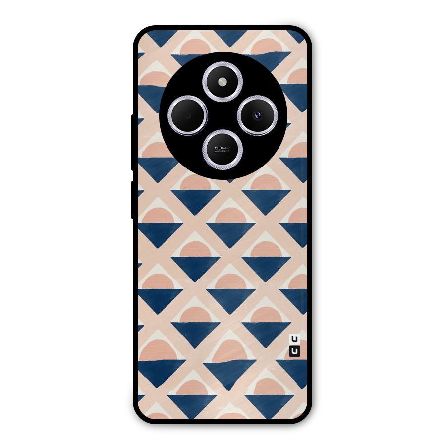 Diamond Circle Pattern Metal Back Case for Poco C75 5G