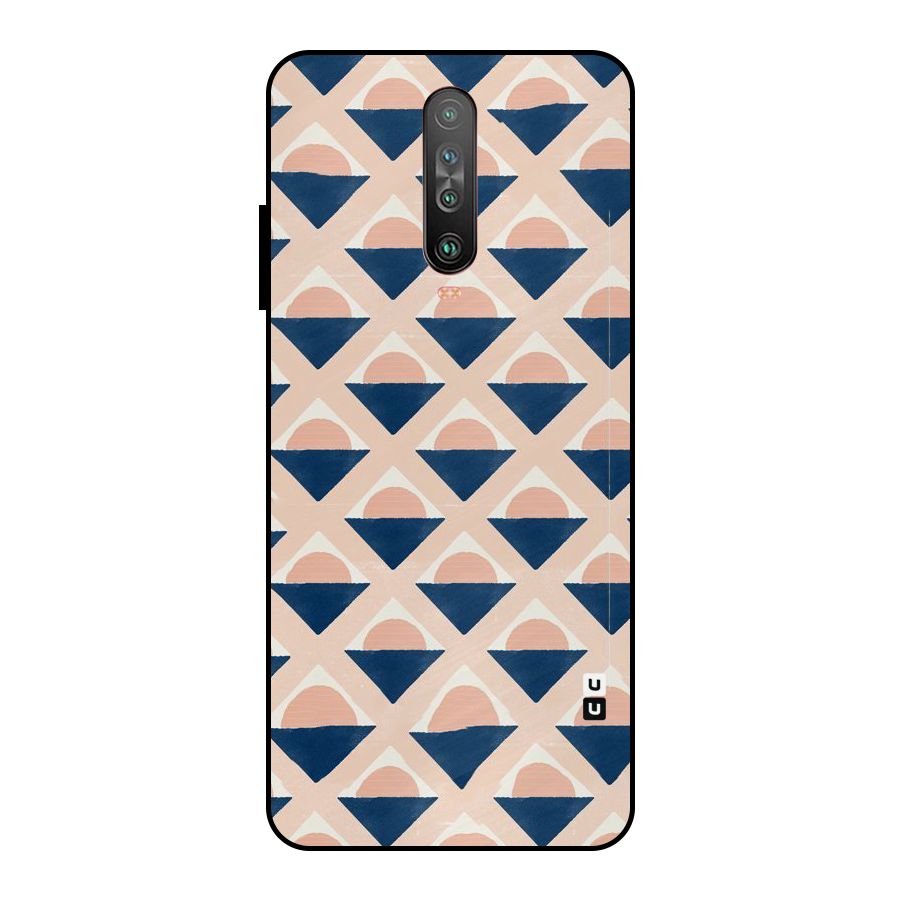 Diamond Circle Pattern Metal Back Case for Poco X2