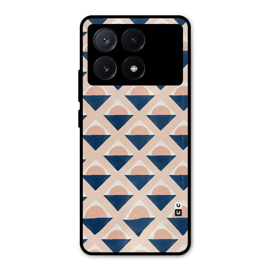 Diamond Circle Pattern Metal Back Case for Poco X6 Pro
