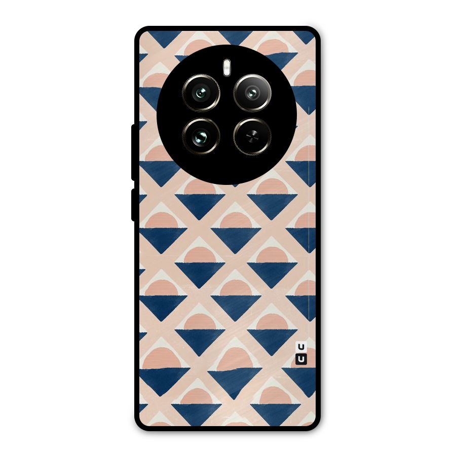 Diamond Circle Pattern Metal Back Case for Realme 12 Pro