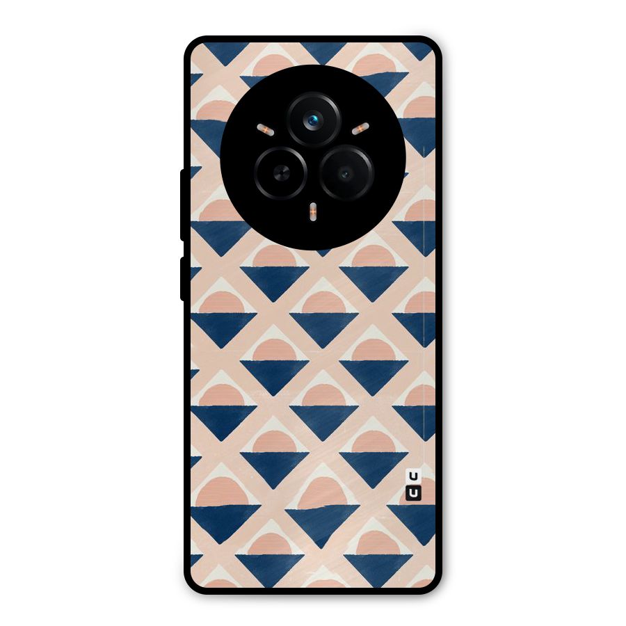 Diamond Circle Pattern Metal Back Case for Realme 14 Pro