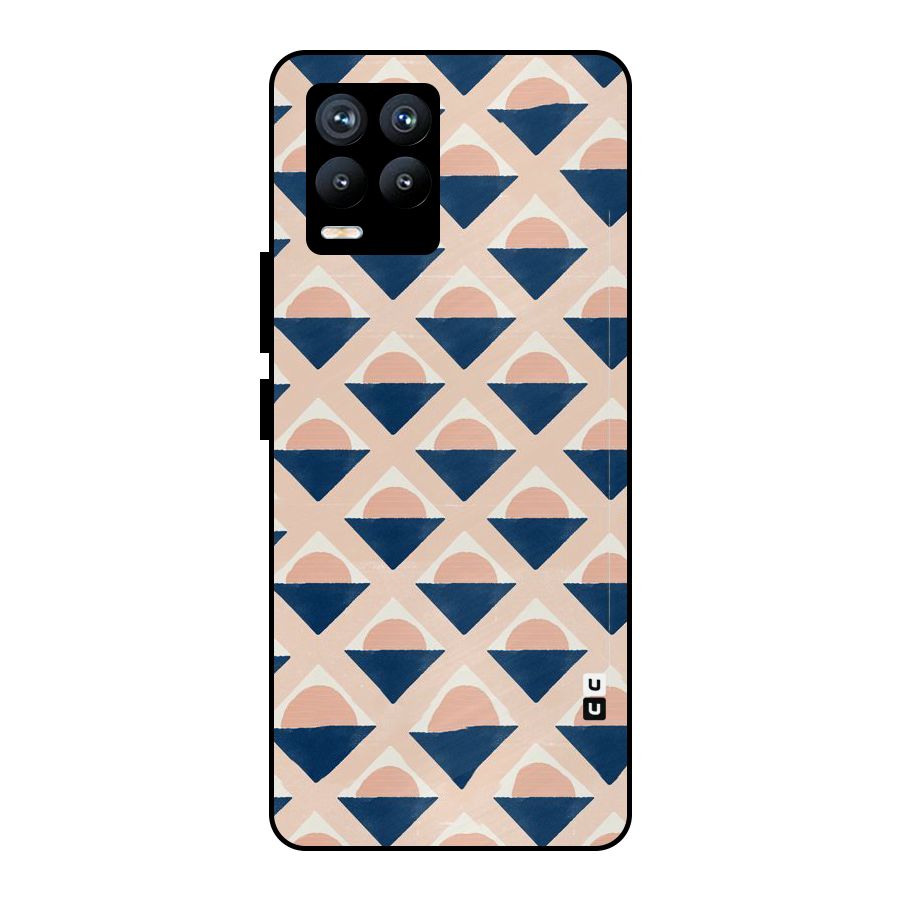 Diamond Circle Pattern Metal Back Case for Realme 8 Pro