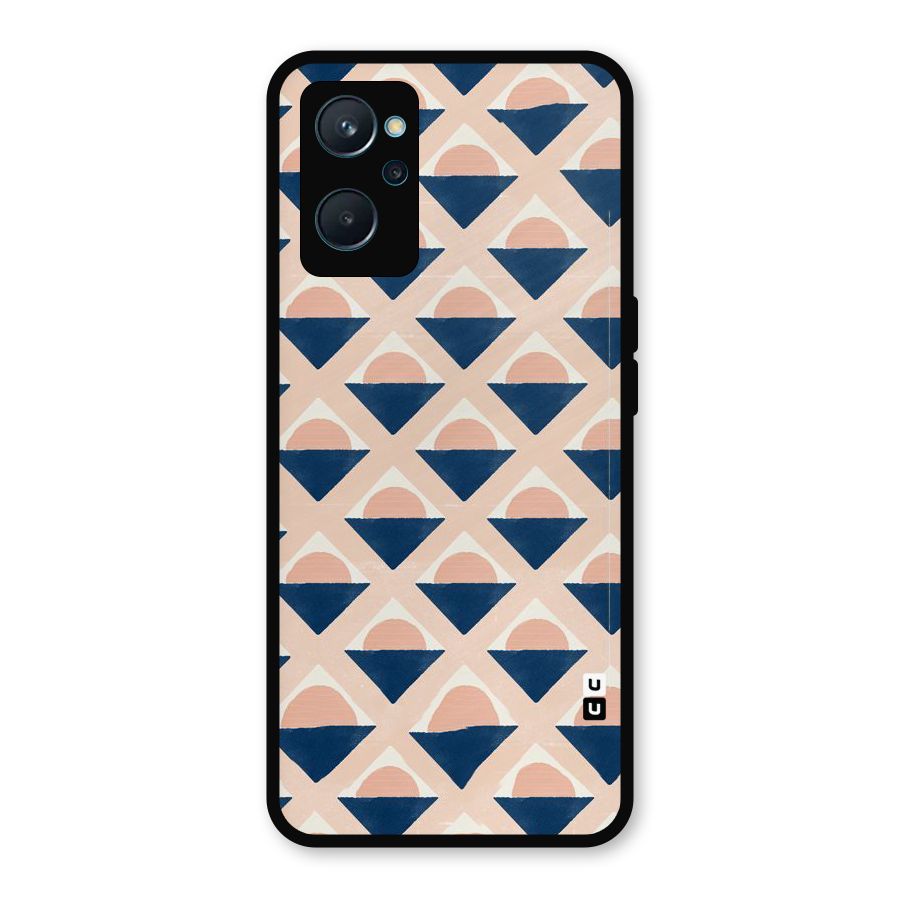 Diamond Circle Pattern Metal Back Case for Realme 9i