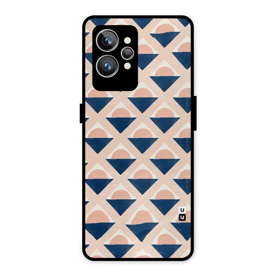 Diamond Circle Pattern Metal Back Case for Realme GT2 Pro