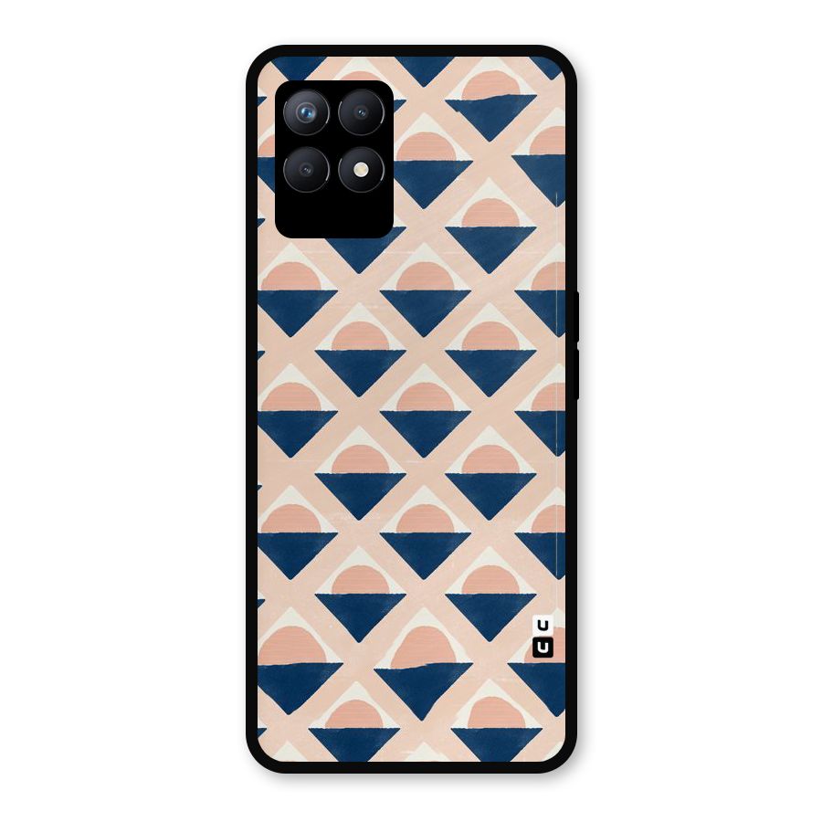 Diamond Circle Pattern Metal Back Case for Realme Narzo 50