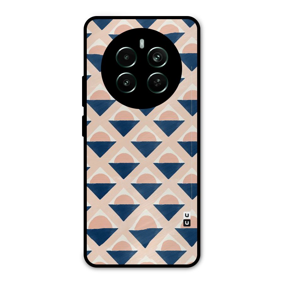Diamond Circle Pattern Metal Back Case for Realme Narzo 70 Pro