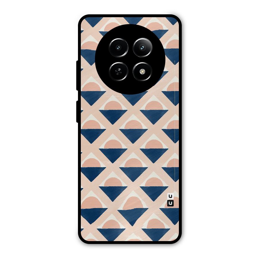 Diamond Circle Pattern Metal Back Case for Realme Narzo 70x 5G