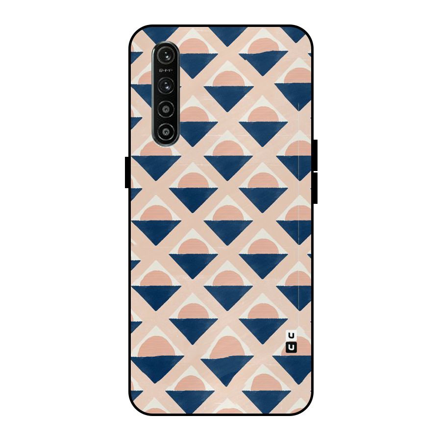 Diamond Circle Pattern Metal Back Case for Realme XT