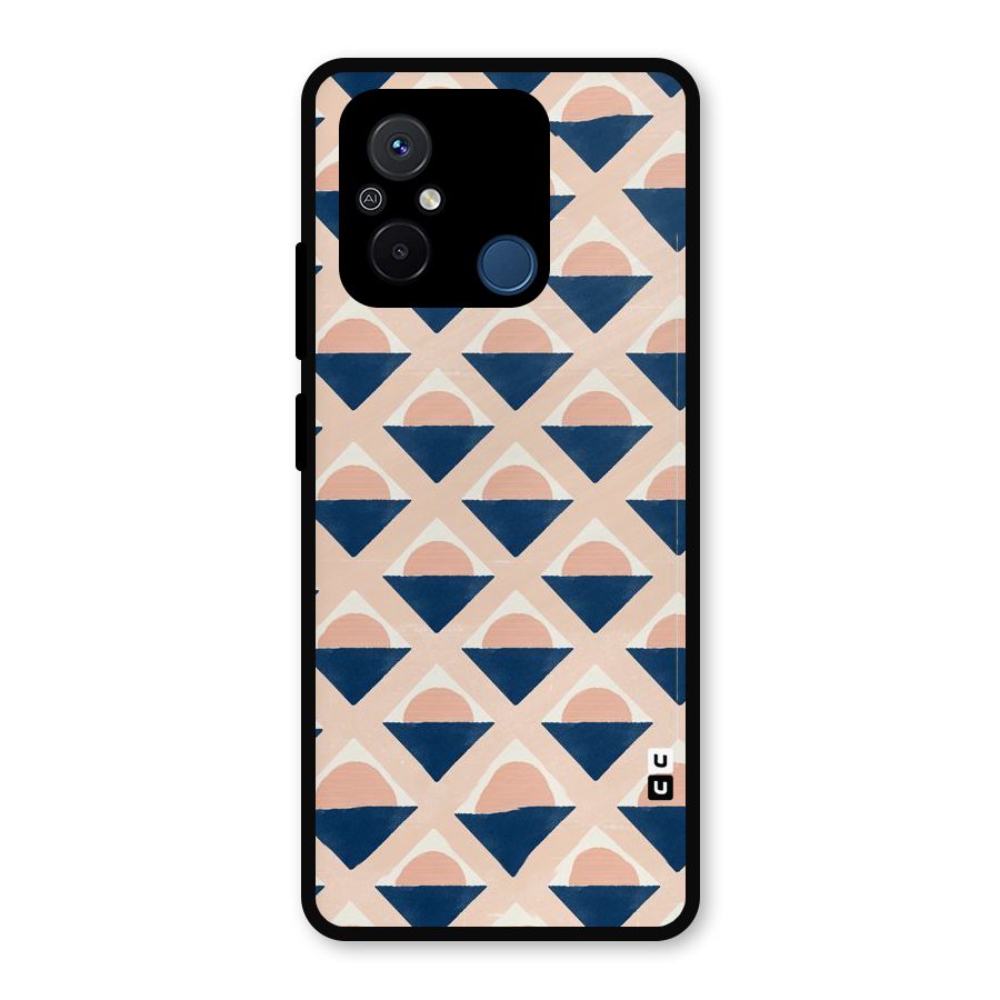 Diamond Circle Pattern Metal Back Case for Redmi 12C