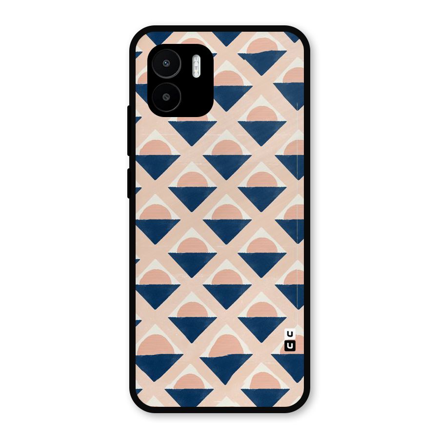 Diamond Circle Pattern Metal Back Case for Redmi A2