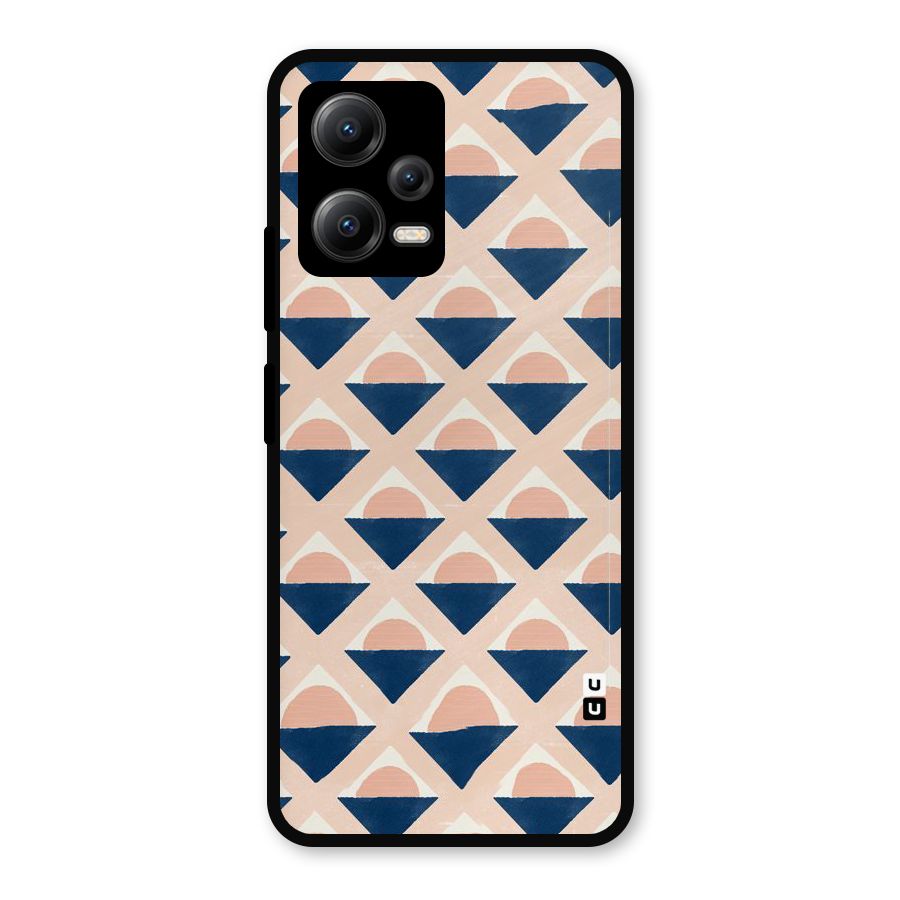 Diamond Circle Pattern Metal Back Case for Redmi Note 12 5G