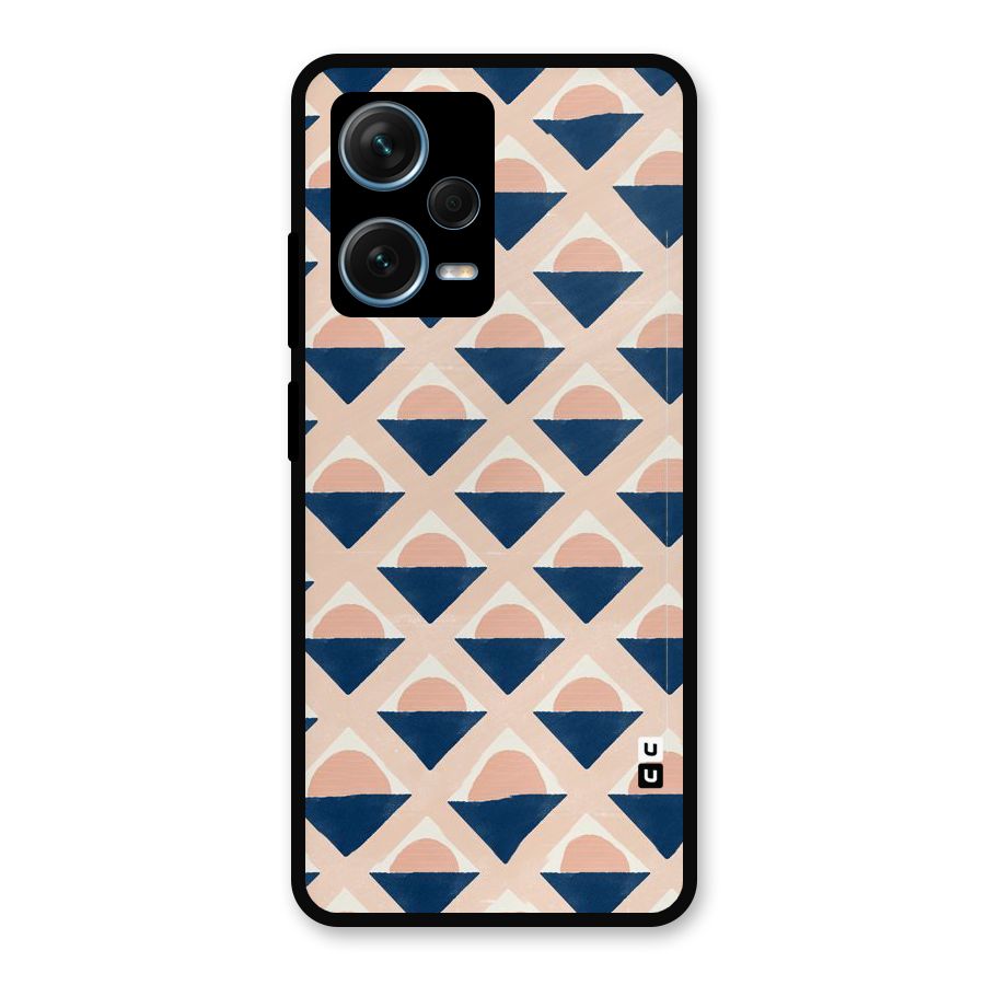 Diamond Circle Pattern Metal Back Case for Redmi Note 12 Pro Plus 5G