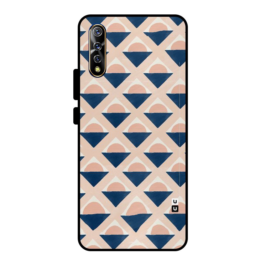 Diamond Circle Pattern Metal Back Case for Vivo S1
