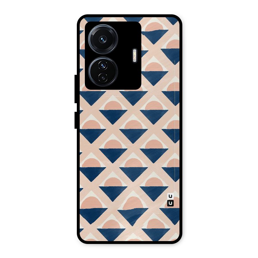 Diamond Circle Pattern Metal Back Case for Vivo T1 Pro