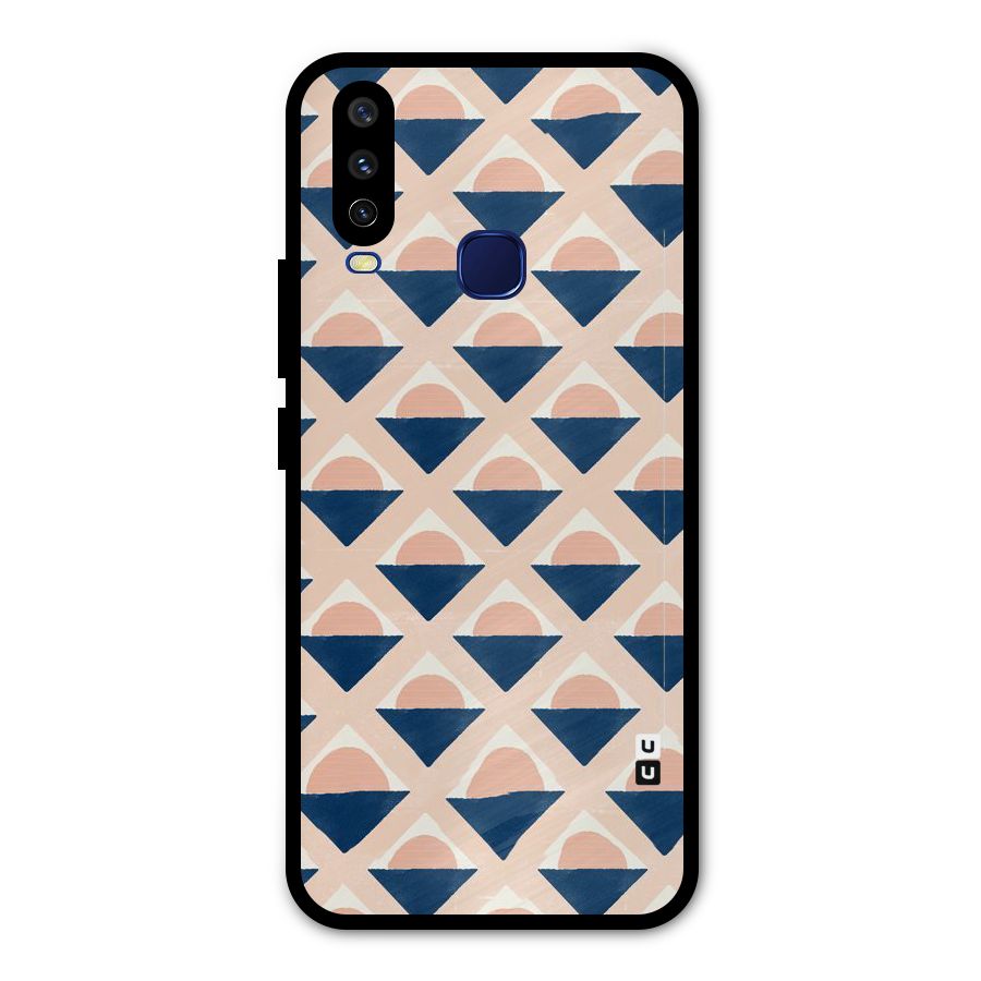 Diamond Circle Pattern Metal Back Case for Vivo V17