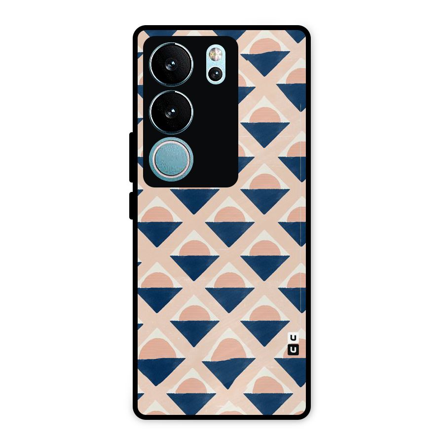 Diamond Circle Pattern Metal Back Case for Vivo V29