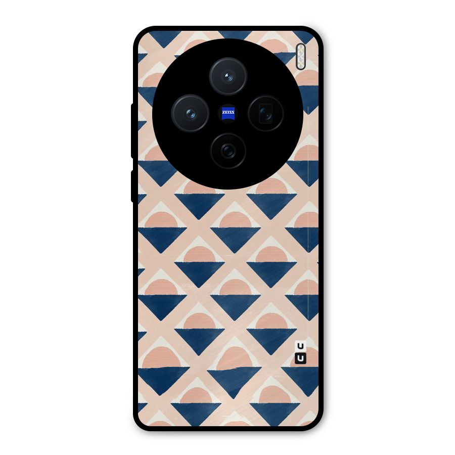 Diamond Circle Pattern Metal Back Case for Vivo X200
