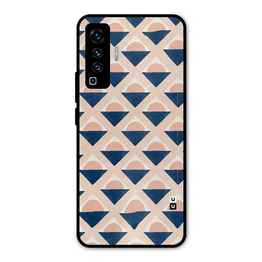 Diamond Circle Pattern Metal Back Case for Vivo X50
