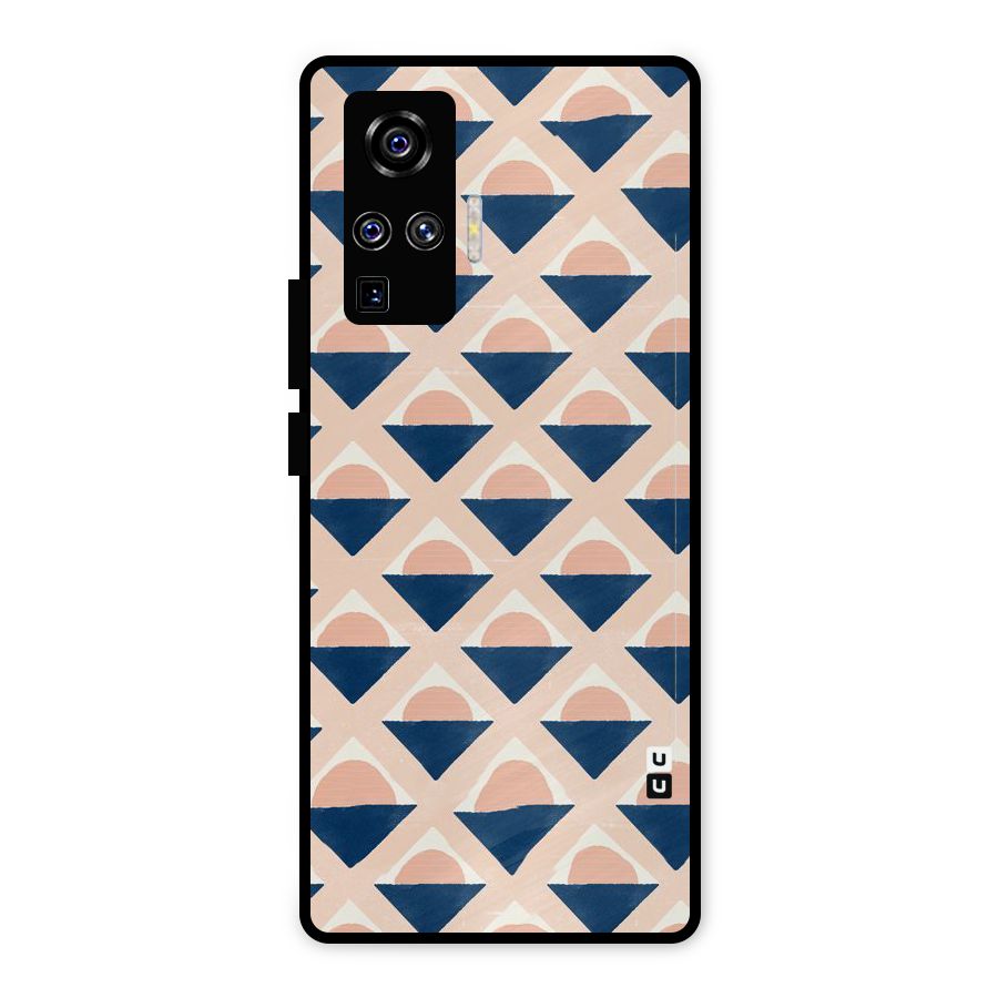 Diamond Circle Pattern Metal Back Case for Vivo X50 Pro