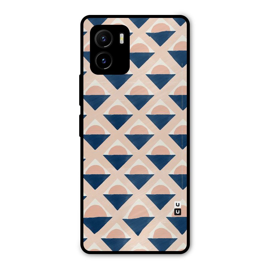 Diamond Circle Pattern Metal Back Case for Vivo Y15s