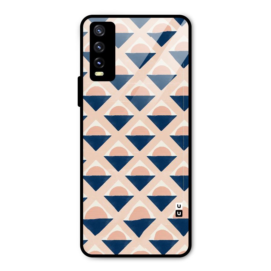 Diamond Circle Pattern Metal Back Case for Vivo Y20 2021