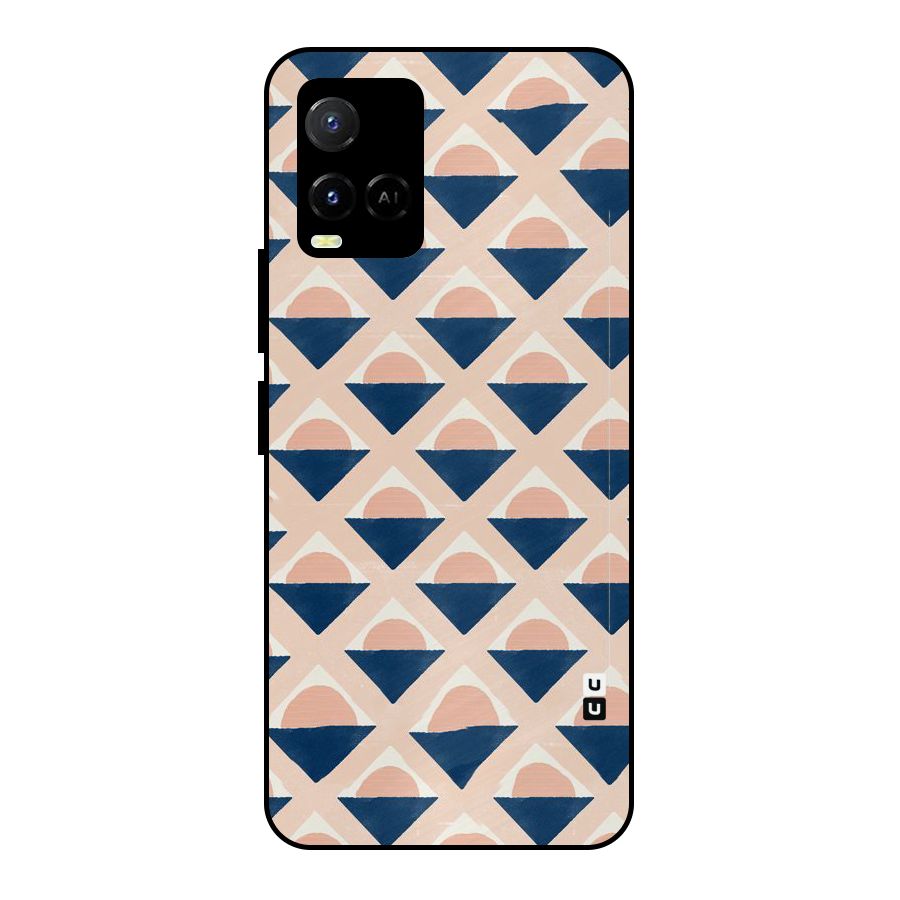 Diamond Circle Pattern Metal Back Case for Vivo Y21