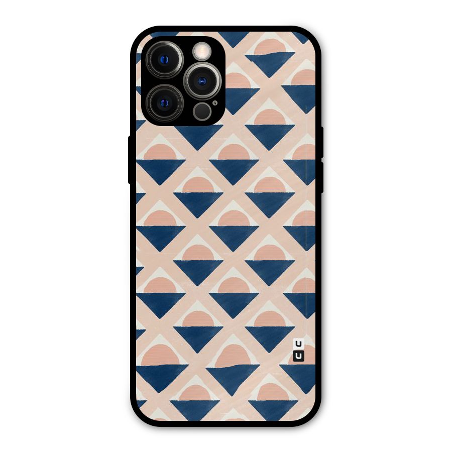 Diamond Circle Pattern Metal Back Case for iPhone 12 Pro Max