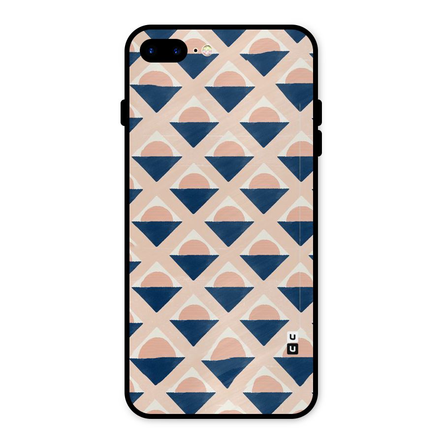 Diamond Circle Pattern Metal Back Case for iPhone 8 Plus