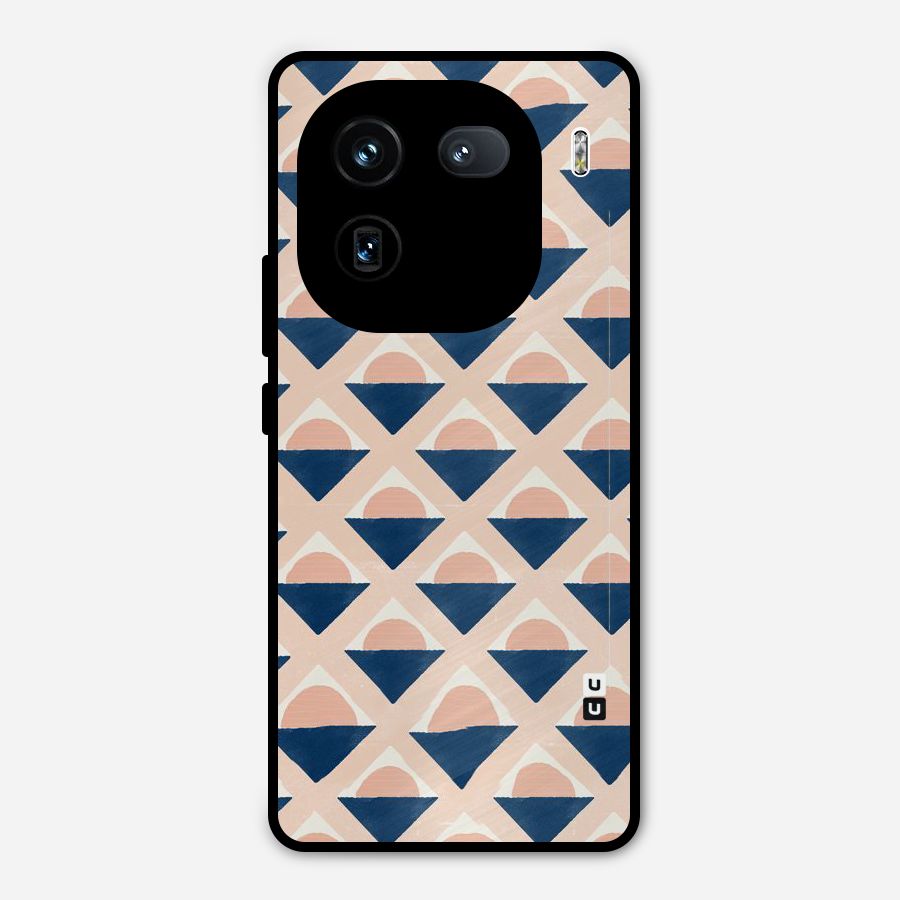 Diamond Circle Pattern Metal Back Case for iQOO 12