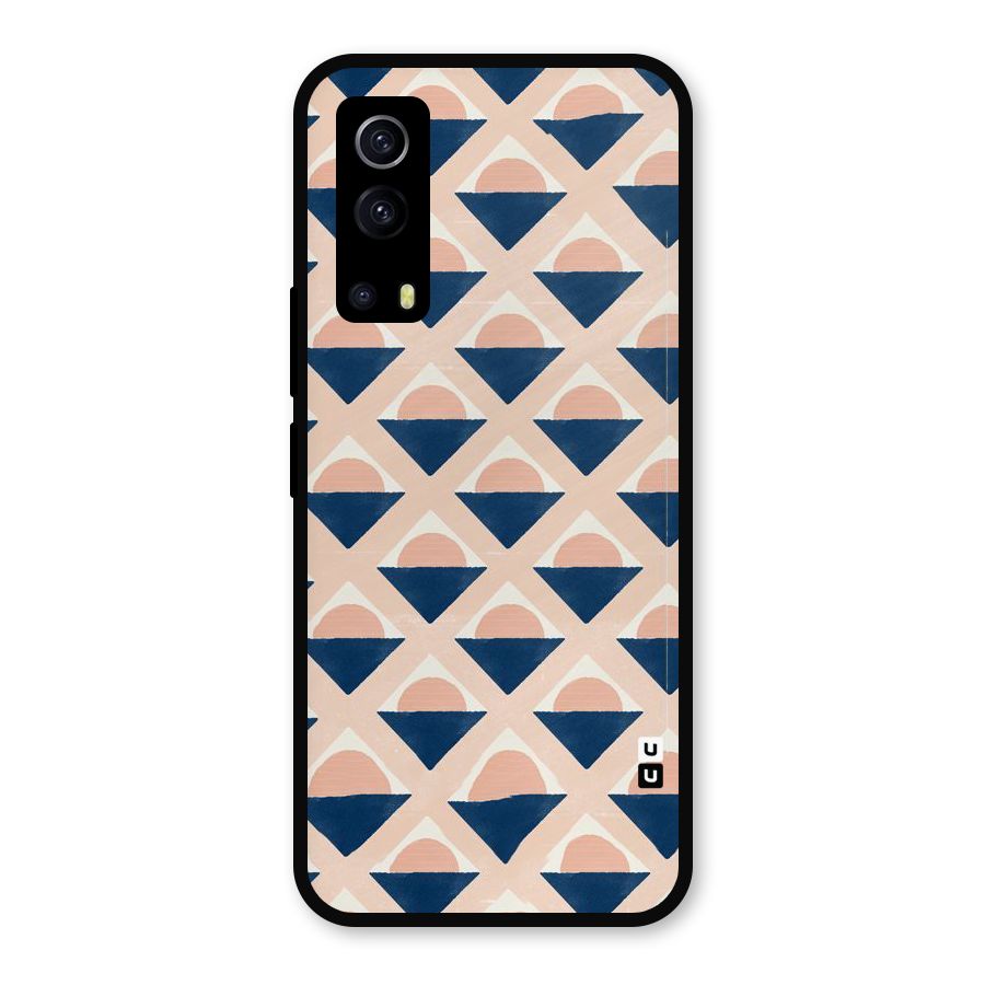 Diamond Circle Pattern Metal Back Case for iQOO Z3