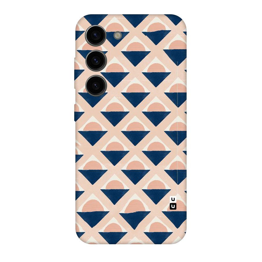 Diamond Circle Pattern Original Polycarbonate Back Case for Galaxy S23