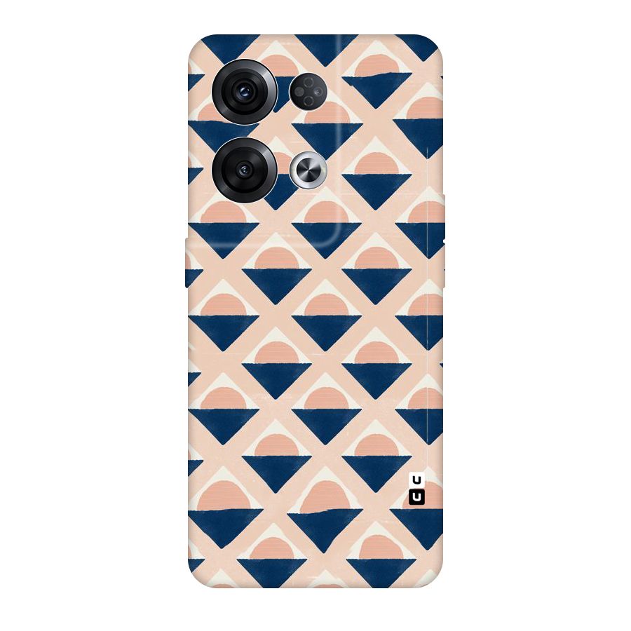 Diamond Circle Pattern Original Polycarbonate Back Case for Oppo Reno8 Pro 5G