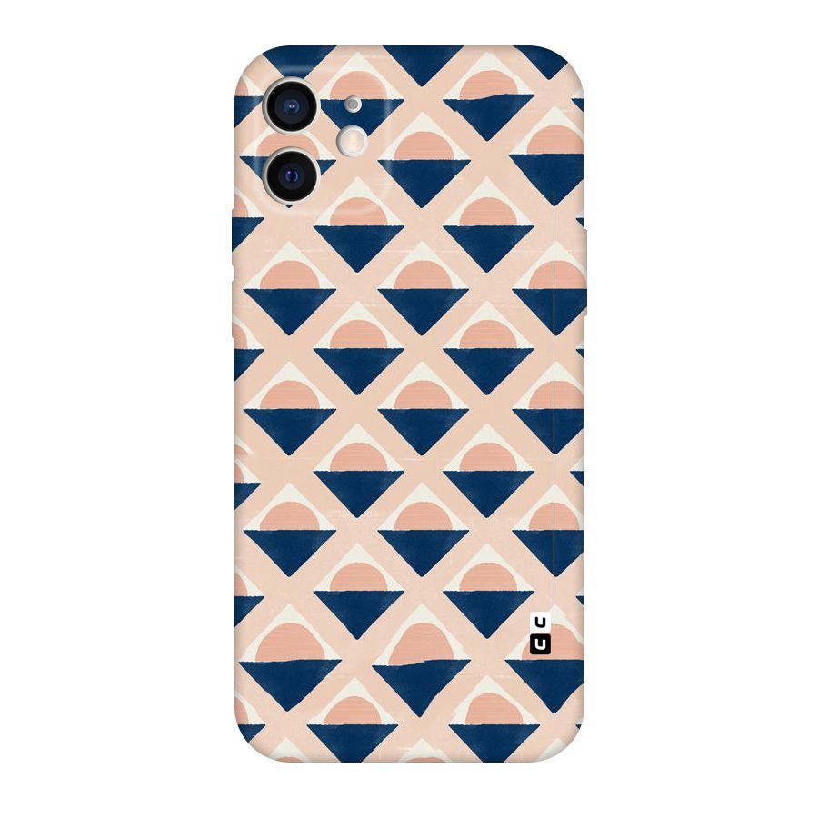 Diamond Circle Pattern Original Polycarbonate Back Case for iPhone 12