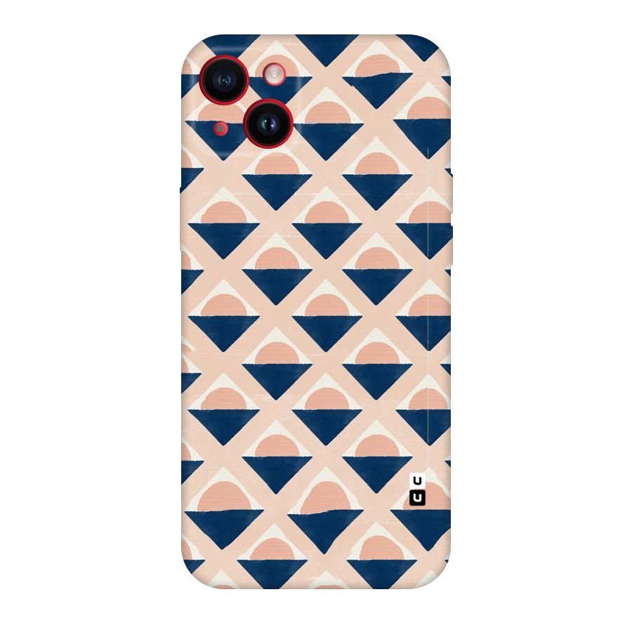 Diamond Circle Pattern Original Polycarbonate Back Case for iPhone 14 Plus