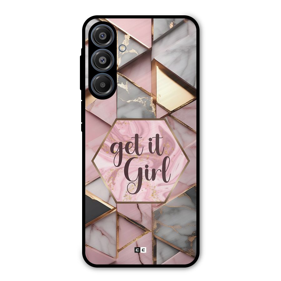 Diamond Girl Metal Back Case for Galaxy A16 5G