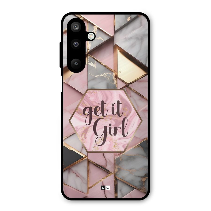 Diamond Girl Metal Back Case for Galaxy M16